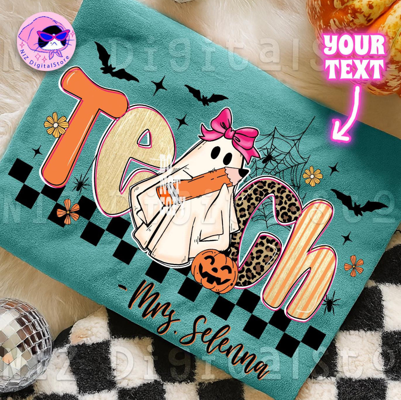 Personalized Teach Halloween Shirt
