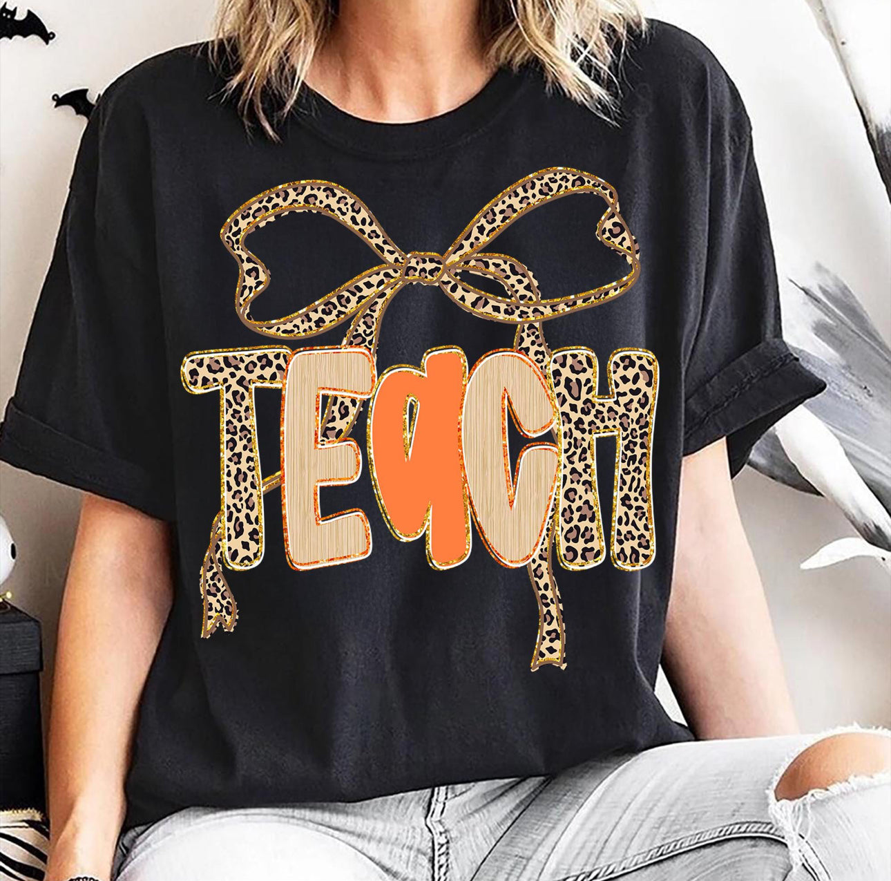Fall Bow Teach Shirt