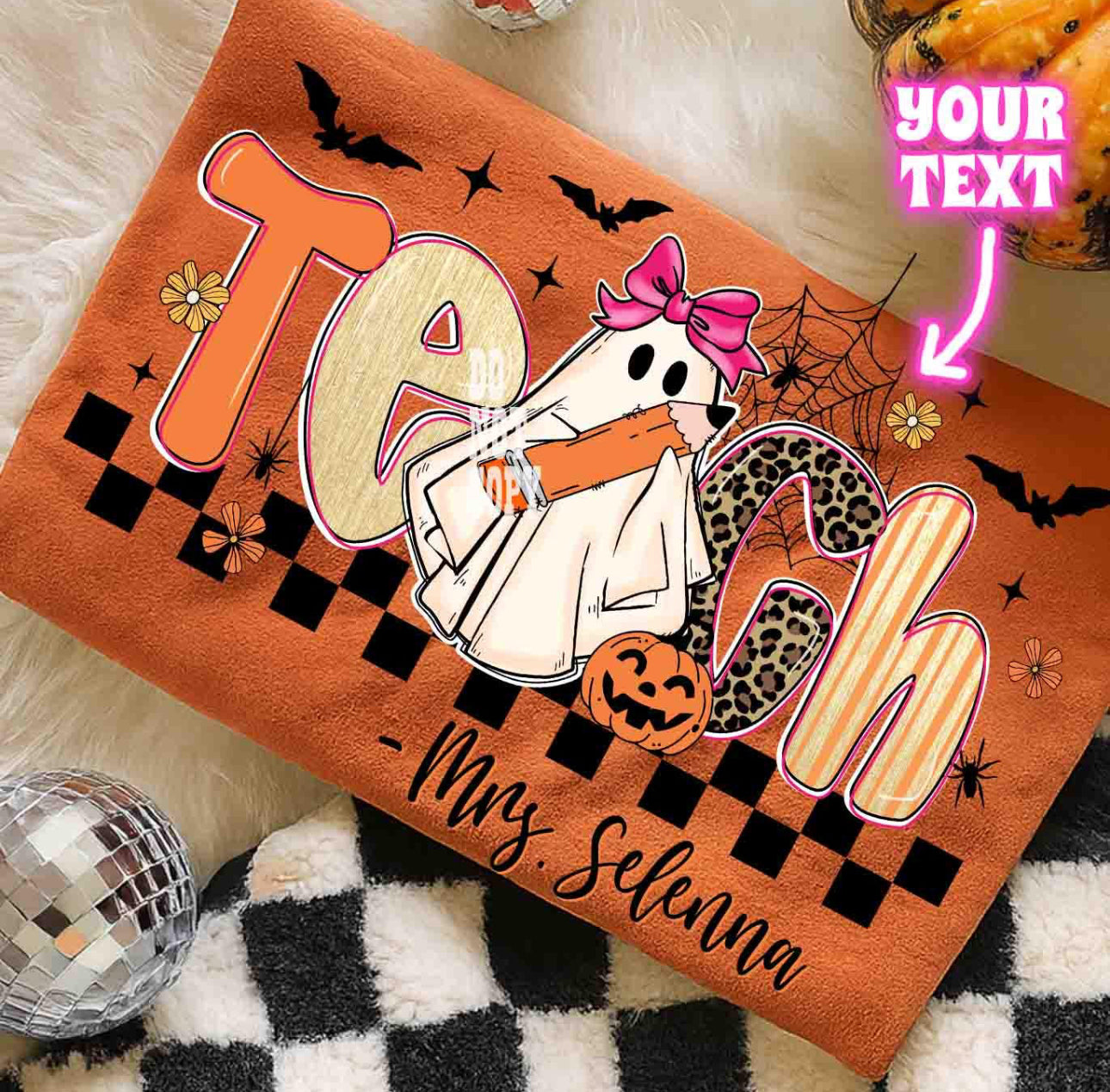 Personalized Teach Halloween Shirt