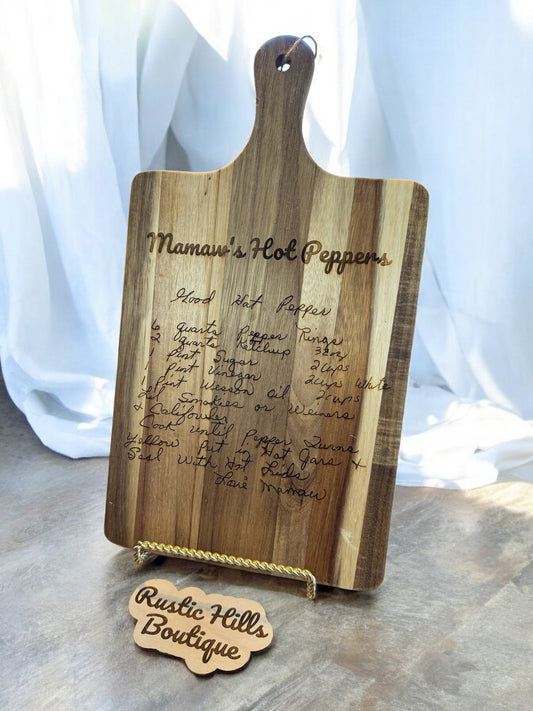 Engraved Wooden Cutting Board